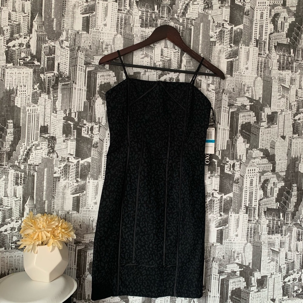 XOXO leopard print spaghetti straps dress